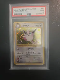 PSA 9 - Mint - 1997 Pokemon Jungle Japanese Holo Wigglytuff #40 - Image 1