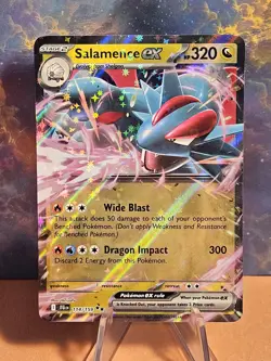 Pokemon TCG, Salamence ex 114/159 Journey Together Double Rare Near Mint - Image 1