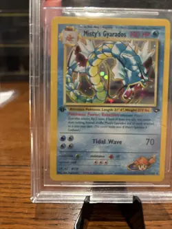 2000 Pokemon Gym Challenge 1st Edition Misty’s Gyarados #13 Holo Rare BGS 9 - Image 4