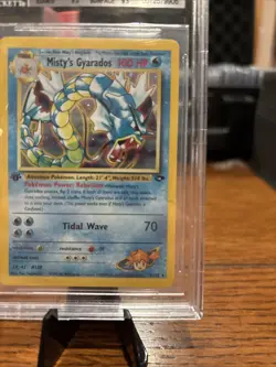 2000 Pokemon Gym Challenge 1st Edition Misty’s Gyarados #13 Holo Rare BGS 9 - Image 5