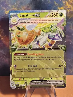 Pokemon TCG Espathra ex Scarlet & Violet: Paldean Fates 006/091 Holo Double Rare - Image 1