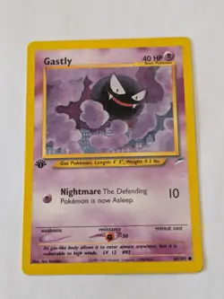 Gastly - 65/105 [Neo Destiny] Pokemon TCG - Common - 1st Edition - LP #1 - Image 1