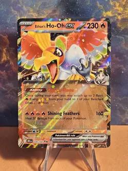 Pokemon TCG, Ethan's Ho-Oh EX Holo Double Rare 039/182 Sv10: Destined Rivals - Image 1