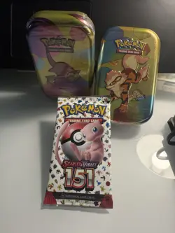Pokemon 151 Mini Tin Bundle And Booster Pack - Image 1