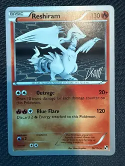 Pokemon TCG Reshiram - 26/114 2011 World Championships Champs - Rare - NM - Image 1