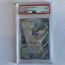 CRESSELIA PSA 9 2024 POKEMON SV SHROUDED FABLE SFA EN #071/064 ILLUSTRATION RARE - Image 1
