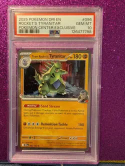 Team Rocket's Tyranitar | PSA 10 | Pokemon Center Exclusive Destined Rivals #96 - Image 1