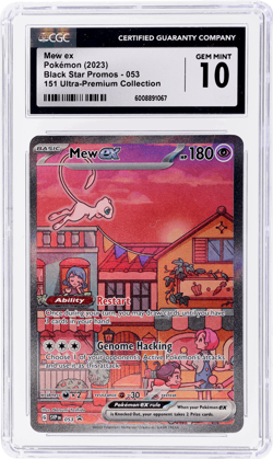 2023 Pokemon Scarlet and Violet Black Star Promo Mew Ex CGC 10 - Image 1