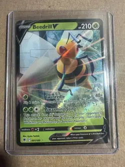 Pokemon TCG Beedrill V Astral Radiance 001/189 Holo Ultra Rare - Image 1