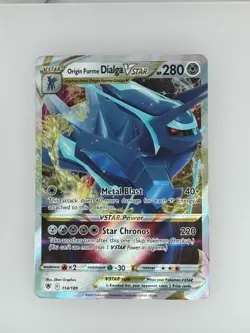 2022 Pokemon Astral Radiance Origin Forme Dialga VSTAR 114/189 NM - Image 1