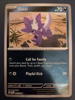 TOXEL 067/094 PHANTASMAL FLAMES 2025 ME02 REVERSE HOLO POKEMON - Image 1