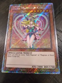 Near Mint Yugioh Dark Magician Girl Platinum Secret Rare (A) - RA03-EN123 1st Ed - Image 1