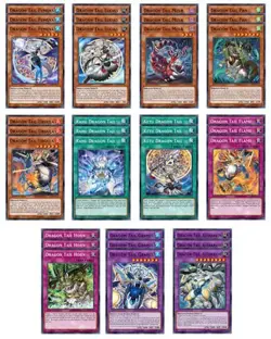 Yu-Gi-Oh Full Dracotail Deck Core Justice Hunters. Mululu, Feimena, Lukias Etc. - Image 1
