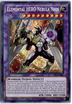 Elemental HERO Nebula Neos Limited Secret Rare 2018 CT15 CT15-EN001 LP - Image 1