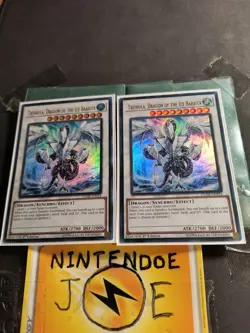 Trishula, Dragon of the Ice Barrier (DUDE-EN014) - Ultra Rare - 1st Edition X2 - Image 1
