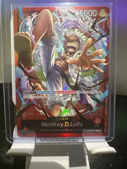 Monkey.D.Luffy ST21-001 - One Piece TCG Starter Deck EX: Gear 5 Foil NM Leader - Image 1