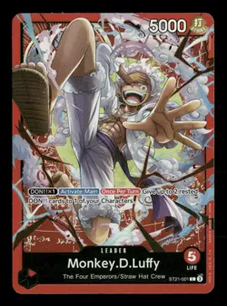 Monkey.D.Luffy 001 L Starter Deck EX: Gear 5 ST21-001 NM One Piece - Image 1