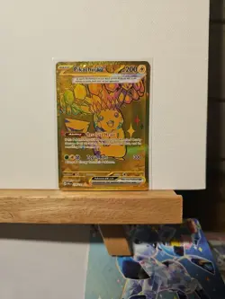 Pokemon TCG Pikachu EX Hyper Rare Gold SV Prismatic Evolutions Card 179/131 - Image 1