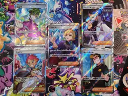 Lot of 5 Japanese Pokemon Trainer Full Art Cards, SR Trainers, Near Mint Cards - Image 1
