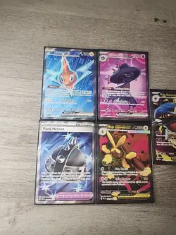 Lot of 5 Full Art Cards Phantasmal Flames Pokemon TCG Near Mint - Image 1