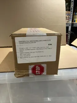 Pokemon Center Brilliant Stars Elite Trainer Box ETB factory Sealed Case of 4 - Image 1