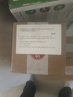 Pokemon Center Brilliant Stars Elite Trainer Box ETB factory Sealed Case of 4 - Image 1