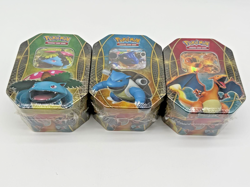 Full Set Pokemon TCG Venusaur EX Blastoise EX Charizard Tin's Factory Sealed - Image 1