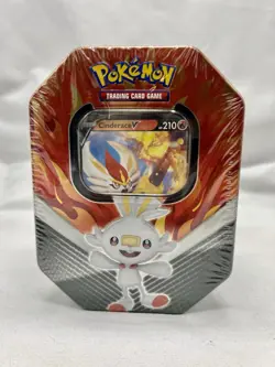Pokemon TCG - Galar Partners Collectors Tin - Cinderace V New! 820650806780 - Image 1