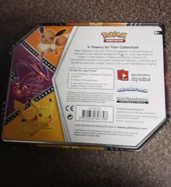 Pokemon TCG V Power Tin Pikachu Factory Sealed - Image 4