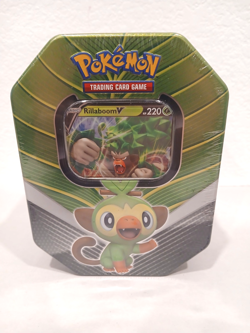 Pokemon TCG Galar Partner Tin Rillaboom 4 Booster Packs Factory Sealed - Image 1
