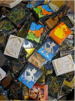 Pokemon Sleeves Lot Of 5x Random Sealed Packs ETB Collection Boxes - Image 1