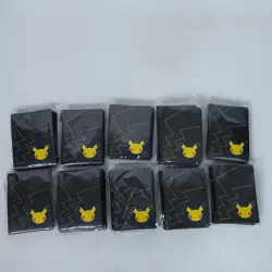 Pikachu Lot of 10 Pokemon TCG ETB 650 Card Sleeves - Image 1