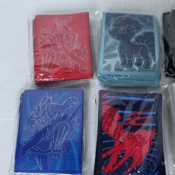 Lot of 10 Assorted Pokemon TCG ETB 650 Card Sleeves Eevee Vulpix Pikachu - Image 2