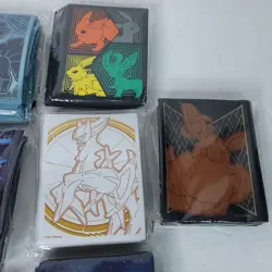 Lot of 10 Assorted Pokemon TCG ETB 650 Card Sleeves Eevee Vulpix Pikachu - Image 3