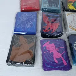 Lot of 10 Assorted Pokemon TCG ETB 650 Card Sleeves Eevee Vulpix Pikachu - Image 5