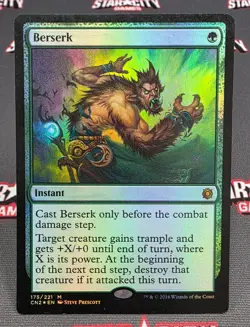 MTG FOIL Berserk - Conspiracy: Take the Crown Magic the Gathering Card # 175 - Image 1