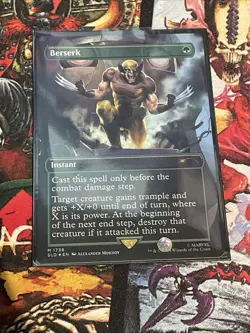 Berserk - FOIL - Wolverine Secret Lair Marvel - Mtg Magic The Gathering - Image 1