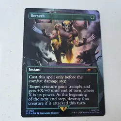 Berserk - FOIL - Wolverine Secret Lair Marvel - Mtg Magic The Gathering - Image 1