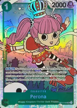 • Perona • OP12-034 SR Legacy Of The Master Holo Foil One Piece TCG NM - Image 1