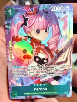 One Piece TCG Perona Alt Art OP12-034 SR Legacy of the Master English - Image 5