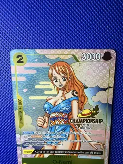 One Piece O-Nami OP06-101 CHAMPIONSHIP PACK CS 25-26 NM Gold STAMPED ENG A - Image 3