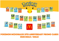 Pokemon McDonalds 25th Anniversary Promo Cards - Non Holo / Holo - Image 1