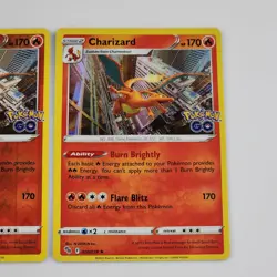 Pokemon Go Charizard 10/78 Holo & Reverse Holo Rare Card Lot NM+ 2022 Pack Fresh - Image 3