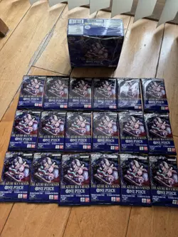 18X One Piece Card TCG OP-14 Sleeved Booster Packs Lot English DEAD PACKS Azure - Image 1
