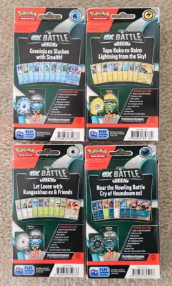 Pokemon - EX BATTLE- SET OF 4 Sealed Decks (240 Cards) & Carrying Case - Image 2