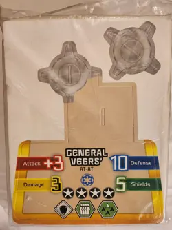 STAR WARS POCKETMODEL TCG CARD GAME GENERAL VEERS' AT-AT LARGE PROMO #PP849 NEW - Image 1