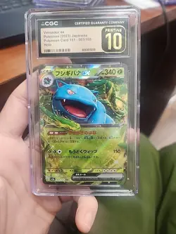 ✨✨ CGC 10 Pristine Venusaur ex 003/165 Pokemon 151 sv2a Pokemon Card - Image 1