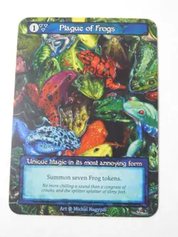 Plague of Frogs Non-Foil Unique Sorcery Beta TCG Trading Card - Image 1