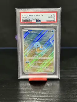 Pokemon Squirtle TCG Illustration Rare Card 170/165 PSA 10 Gem Mint - Image 1