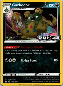 Garbodor - (Prerelease) Promo SWSH: Sword & Shield Promo Cards SWSH025 NM - Image 1